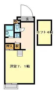 1Kの間取り画像