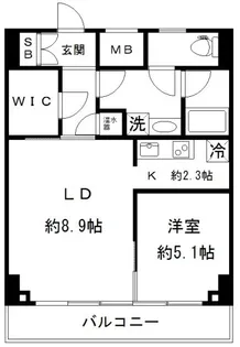 feeth神楽坂【3階】の間取り