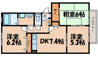フォブール空田【2階】の間取り