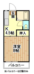 チェリーハイツ【1階】の間取り