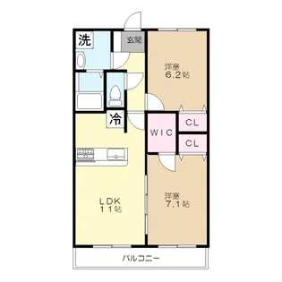 グラン八潮【3階】の間取り