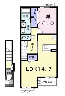 PondII (ポンド2)【2階】の間取り