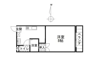 ブライトライツ高島【4階】の間取り