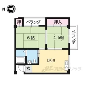 ロイヤルマンション【1階】の間取り