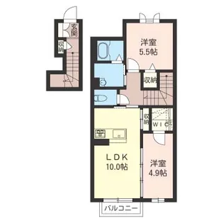 ヴィラ フィールド【2階】の間取り