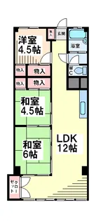 国分寺マンション【5階】の間取り