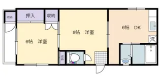 アインズコーポ戸坂【1階】の間取り