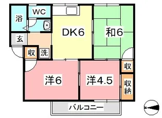 プレジール堀田 2号棟【2階】の間取り