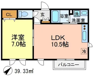 Forest Maison Seijo【2階】の間取り