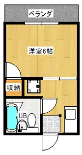 シティハイムなみかわ【1階】の間取り