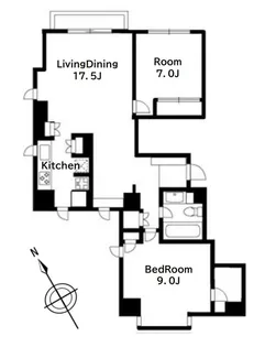 2LDKの間取り画像