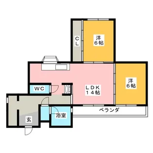 グリーンメイゾン【1階】の間取り