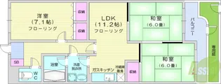 広瀬の杜7番館【1階】の間取り