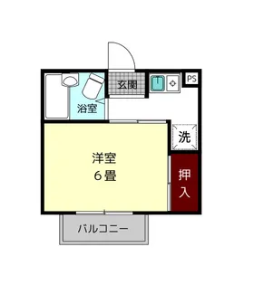 ハイツ プロムナード【1階】の間取り