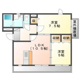 テージス【2階】の間取り