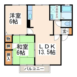 エクレール・アイ【2階】の間取り