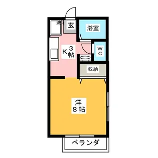 サンガーデン大岡【2階】の間取り