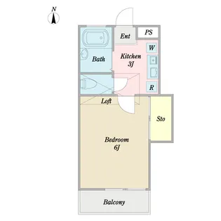 1Kの間取り画像