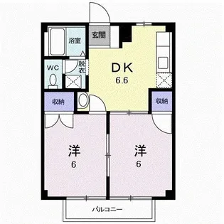 リバーシャトウ【2階】の間取り