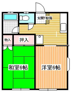 サイレンス西三坂【2階】の間取り