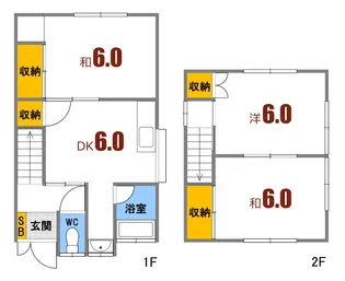 広島県安芸郡海田町大正町【一戸建】の間取り