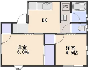 シティハイムカトレア【1階】の間取り