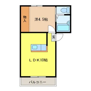 岐阜県岐阜市柳津町下佐波1【アパート】の間取り