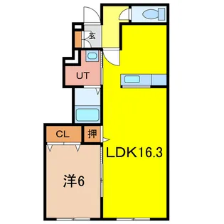ラルジュメゾンI【1階】の間取り