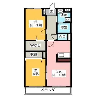 フォーシーズン【1階】の間取り