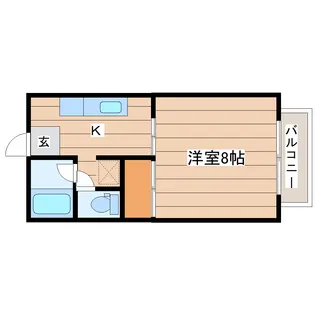 ドゥミール宮町【1階】の間取り