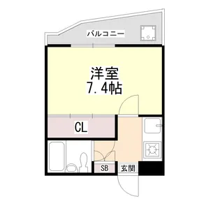 ヴェルエール美園【2階】の間取り