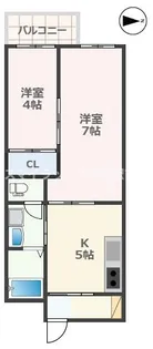熊本県熊本市中央区上林町【マンション】の間取り