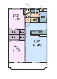 アステル西条 C【3階】の間取り