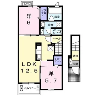 マイプレイス III【2階】の間取り