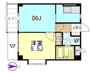 スターハイツ駒場東大前【4階】の間取り