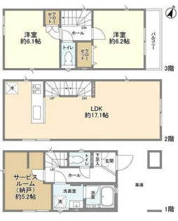 神奈川県相模原市南区上鶴間本町2【一戸建】の間取り