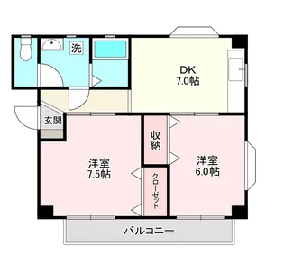第5リビエール山鳶【2階】の間取り