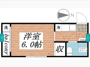 1Rの間取り画像