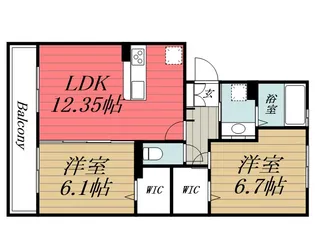 千葉県成田市飯仲【アパート】の間取り