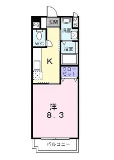 ヴィラ ルミノーソ C【1階】の間取り