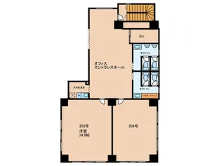 ラ・ペーシュ天王寺【2階】の間取り