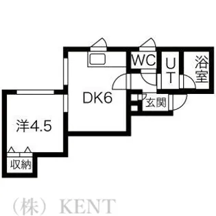PLAZA IN M・K【2階】の間取り