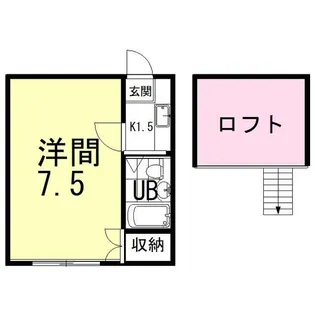 レオパレス焼津【1階】の間取り