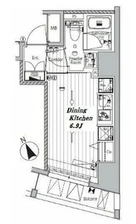 メイクスデザイン品川戸越【7階】の間取り