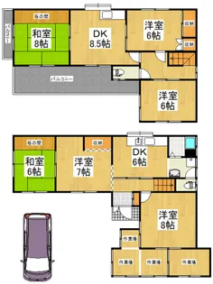 埼玉県比企郡小川町大字勝呂【一戸建】の間取り