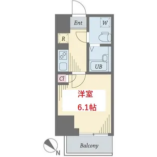 ダイヤモンドタワー西小山【8階】の間取り