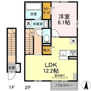 ハニーハイム【2階】の間取り