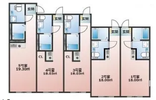 カイロス橋本【3階】の間取り