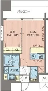 プレジオ城北【8階】の間取り