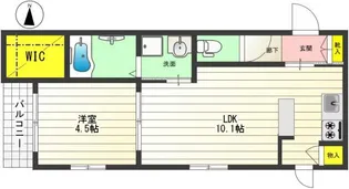 BelleBonheur(ベルボヌール)【3階】の間取り